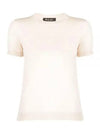 Val D Orcia Crewneck Silk Cashmere Knit Top Ivory - LORO PIANA - BALAAN 2