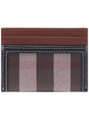 Check Two-Tone Leather Card Wallet Dark Birch Brown - BURBERRY - BALAAN 5