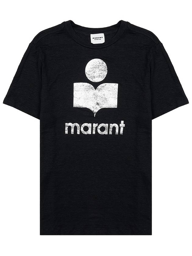 Zwell Logo Print Short Sleeve T-Shirt Black - ISABEL MARANT - BALAAN 11