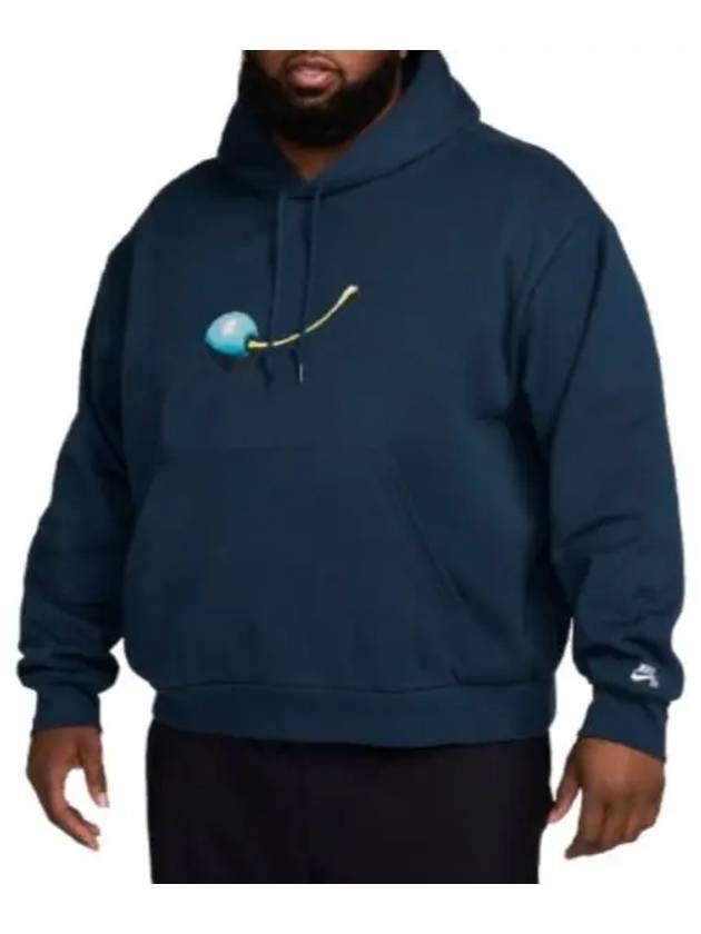 SB Fleece Pullover Skate Hoodie  Armor Navy - NIKE - BALAAN 2