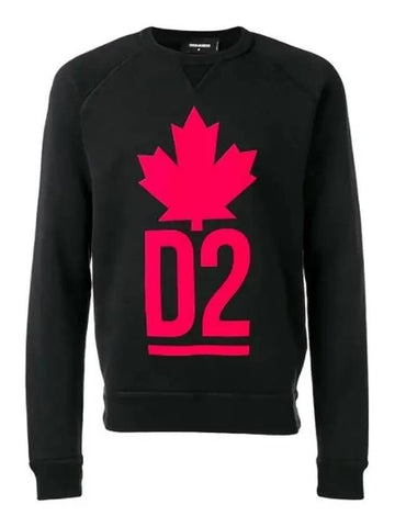 Classic Raglan Fit Sweatshirt Black - DSQUARED2 - BALAAN 1