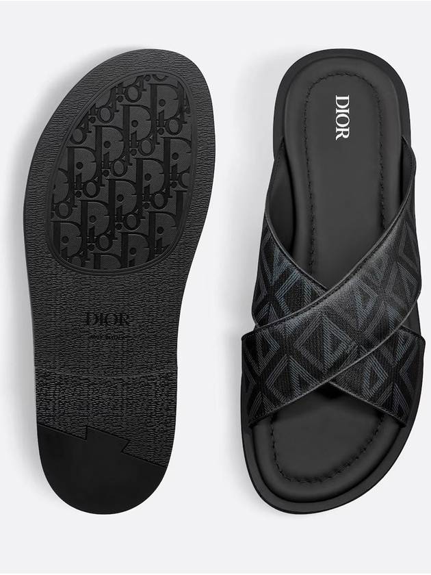 CD Diamond Alias Slipper Black - DIOR - BALAAN 3