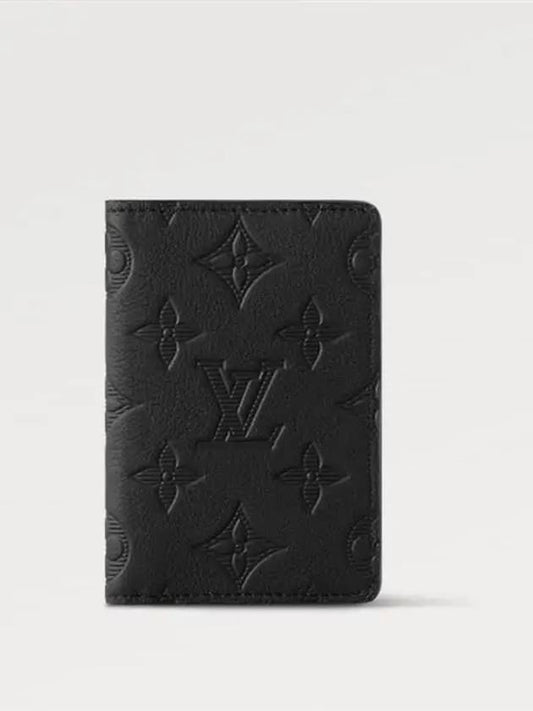 Monogram Shadow Pocket Organizer Card Wallet Black - LOUIS VUITTON - BALAAN 2