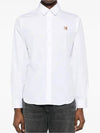 Fox Head Long Sleeve Shirt White - MAISON KITSUNE - BALAAN 3