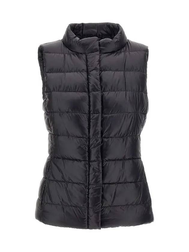 Giulia Slim Fit Down Padded Vest Black - HERNO - BALAAN 2