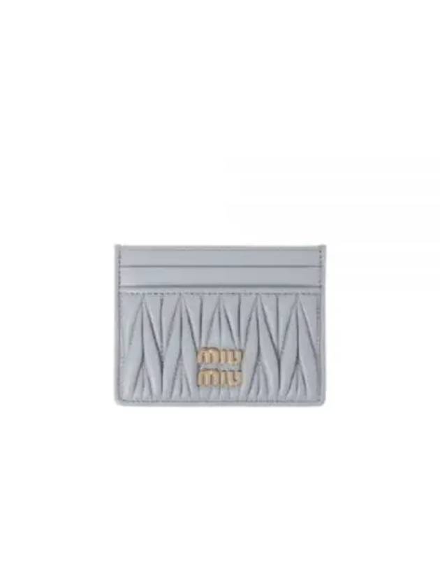 Materasse Nappa Leather Card Wallet Pearl Grey - MIU MIU - BALAAN 2