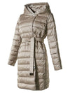 The Cube Nobefwater Repellent Reversible Goose Down Padding Beige - MAX MARA - BALAAN.