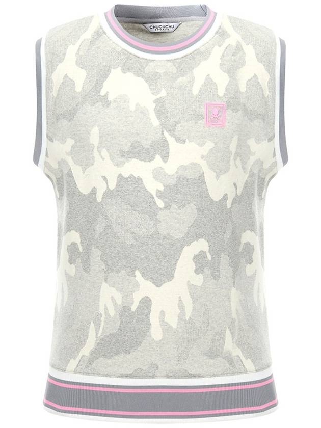 C23SVT004M Candy Camo Vest Light Gray - CHUCUCHU - BALAAN 1