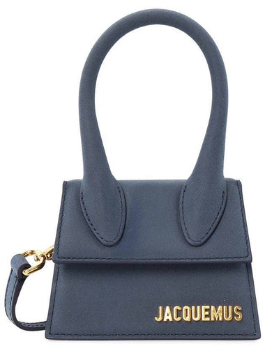 Le Chiquito Moyen Signature Shoulder Bag Dark Navy - JACQUEMUS - BALAAN 1