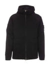 Logo David TC Down Hooded Jacket Black - STONE ISLAND - BALAAN 2