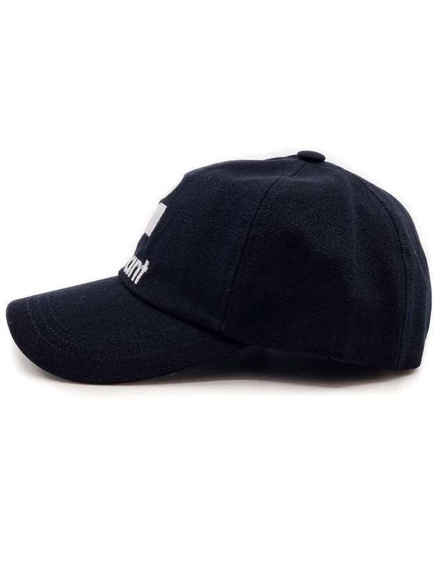 Isabel Marant Tyrone Logo Hat Black CQ001XFA A1C09A BKEC - ISABEL MARANT ETOILE - BALAAN 2