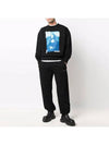 Mona Lisa Over Sweatshirt Black - OFF WHITE - BALAAN 4