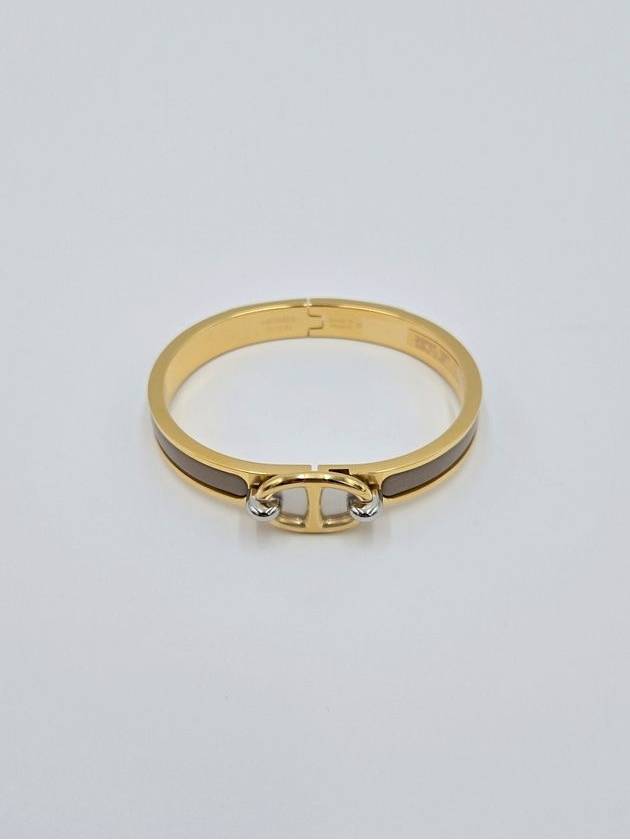 Mini Clic Chaine D'Ancre Bracelet Gold Marron Glace - HERMES - BALAAN 2