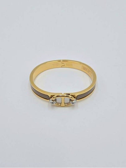 Mini Clic Chaine D'Ancre Bracelet Gold Marron Glace - HERMES - BALAAN 2