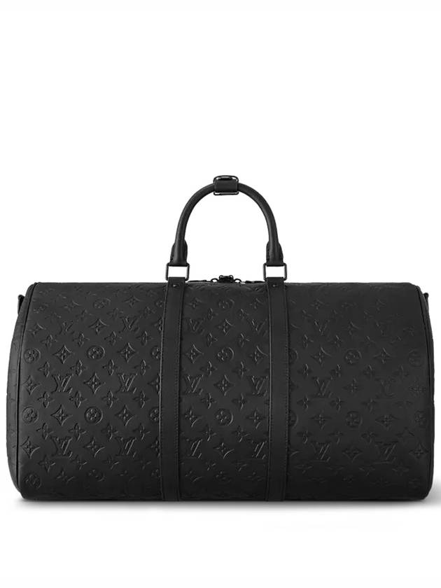 Keepall Bandouliere 50 Duffel Bag Black - LOUIS VUITTON - BALAAN 6