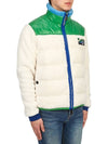 Grenoble Padded Fleece Zip-Up Jacket Ivory - MONCLER - BALAAN 5