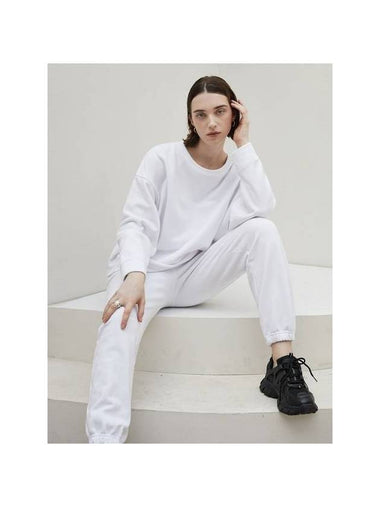 Classic Sweat Track Pants White - ARIFF - BALAAN 1