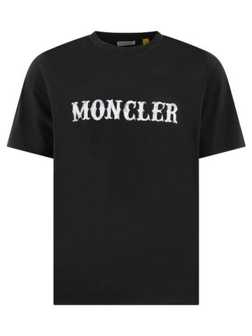 Short Sleeve T Shirt 8C00001 M2350 999 Black - MONCLER - BALAAN 1