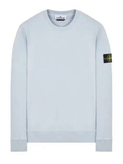 Wappen Patch Garment Dyed Sweatshirt Light Blue - STONE ISLAND - BALAAN 2