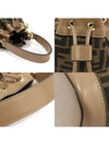 8BS093 Brown FF logo jacquard fabric gold Montresor mini bucket 2WAY - FENDI - BALAAN 6