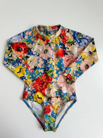 Kids Long Sleeve Swimsuit 9009WRS241 Girls 4 6 8A - ZIMMERMANN - BALAAN 1