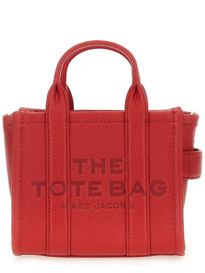 Mini Micro Leather Tote Bag Red - MARC JACOBS - BALAAN 2