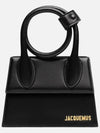 Le Chiquito Noeud Coiled Leather Tote Bag Black - JACQUEMUS - BALAAN 4