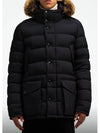 Men s padded Cluny short down jacket black - MONCLER - BALAAN 6