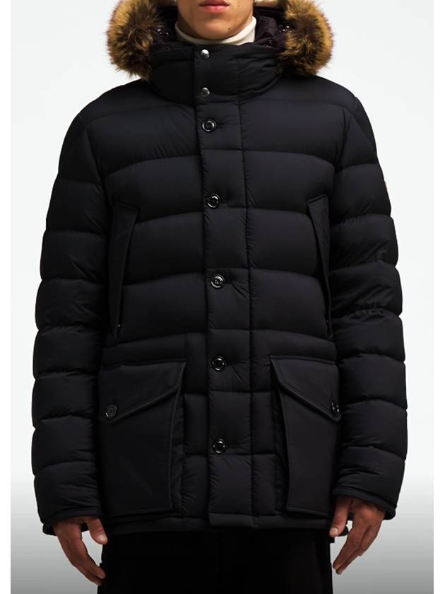 Men s padded Cluny short down jacket black - MONCLER - BALAAN 6