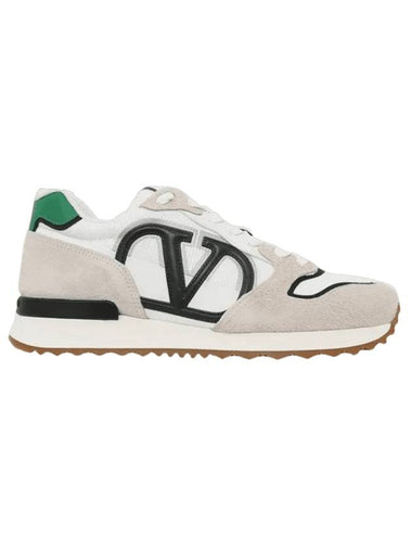 V Logo Face Low Top Sneakers White - VALENTINO - BALAAN 1