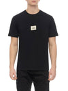 30/1 Jersey Logo Short Sleeve T-Shirt Black - CP COMPANY - BALAAN 1