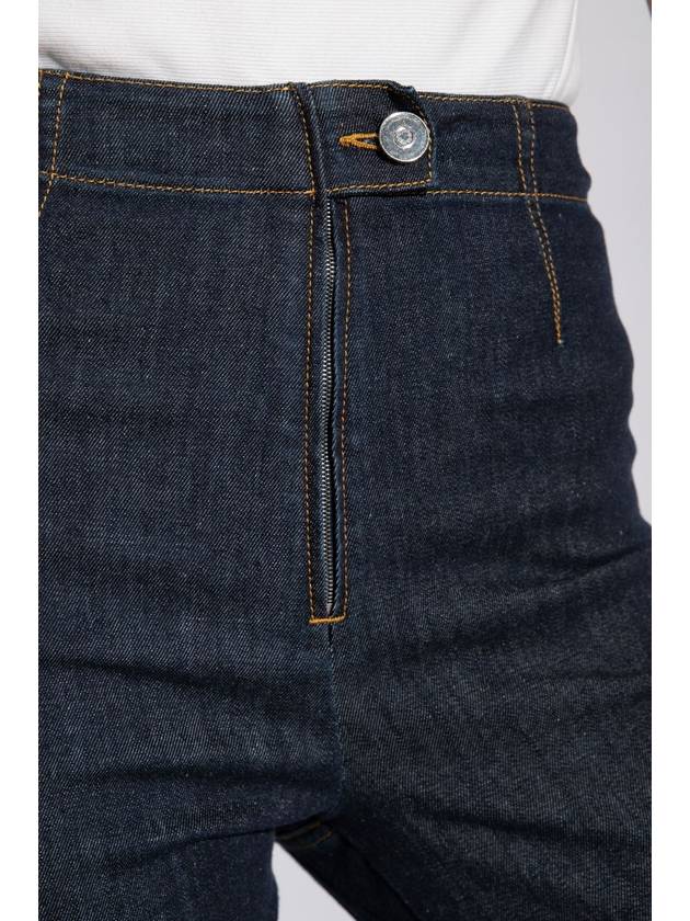 Short Pants AA9P02215T573516 BLEU DENIM BLUE - ALAIA - BALAAN 6