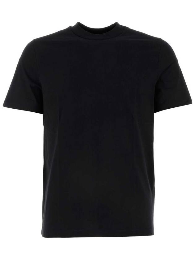 Classic Crew Neck Cotton Short Sleeve T-Shirt Black - JIL SANDER - BALAAN 2