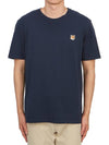 Fox Head Patch Classic Short Sleeve T-Shirt Ink Blue - MAISON KITSUNE - BALAAN 2