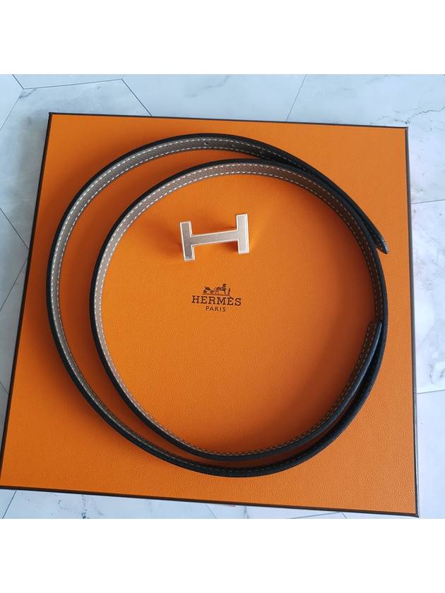 Focus belt rose gold gold etope double sided - HERMES - BALAAN 4