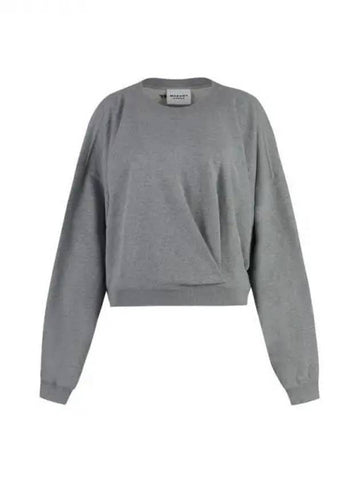 Back logo cotton sweatshirt - ISABEL MARANT ETOILE - BALAAN 1