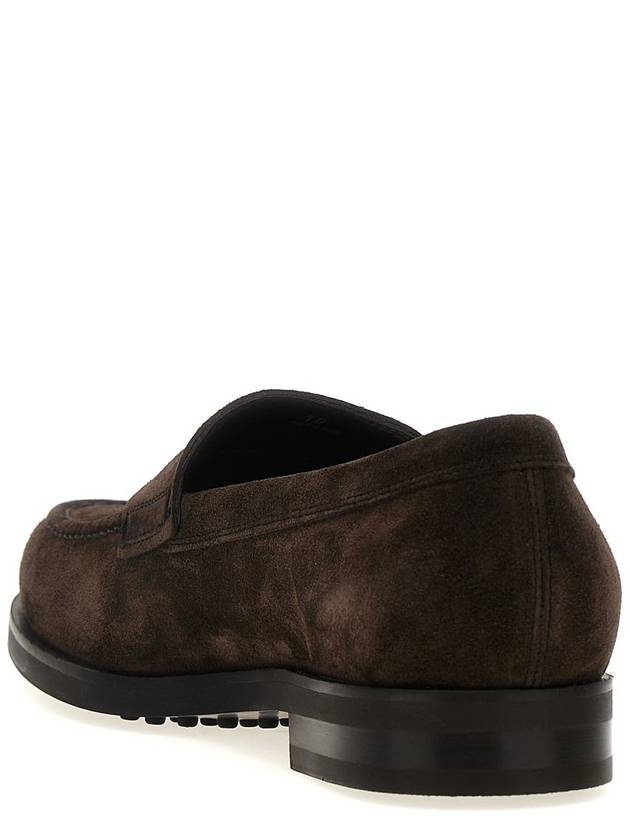 Mocassino Classic Suede Loafers Brown - TOD'S - BALAAN 4