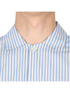 Poplin Pajamas Organic Cotton Short Sleeve Shirt Placid Blue - TEKLA - 11
