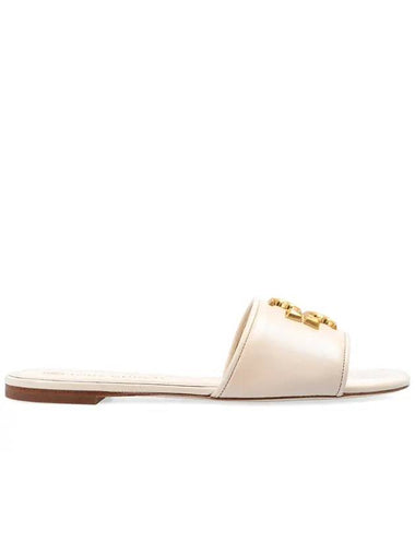 Logo Eleanor Slippers Cream - TORY BURCH - BALAAN 1