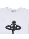 Spray ORB Logo Sweatshirt White - VIVIENNE WESTWOOD - BALAAN 4