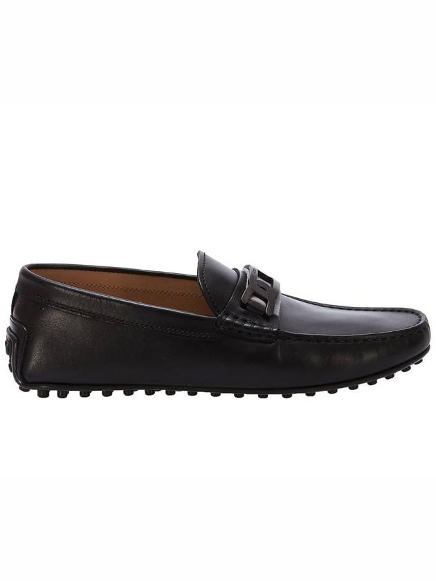 Men's City Gomino Leather Driving Shoes Black - TOD'S - BALAAN 1