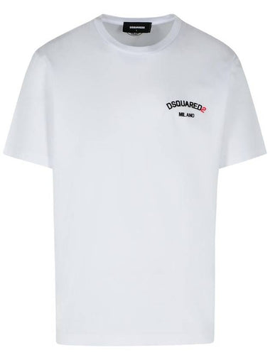 DSQUARED2 White Cotton T-Shirt - DSQUARED2 - BALAAN 1