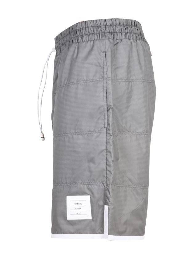 Ripstop Jersey Lining Track Shorts Grey - THOM BROWNE - BALAAN 3