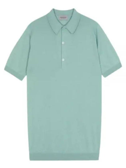 Adrian Cotton Polo Shirt Mint - JOHN SMEDLEY - BALAAN 2