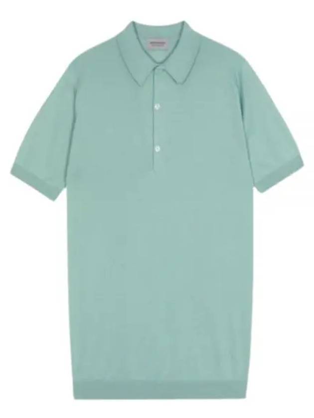 24 Adrian Mint Polo Knit - JOHN SMEDLEY - BALAAN 1