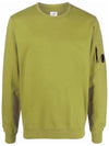 Men's Light Fleece Lens Wappen Sweatshirt Green Moss - CP COMPANY - BALAAN 3