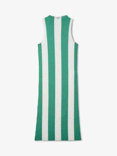 Textured Stripe Border One Piece White Green - SUNNEI - BALAAN 2