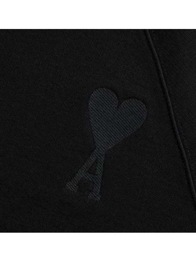 Big Heart Logo Sweatshirt Black - AMI - BALAAN 6