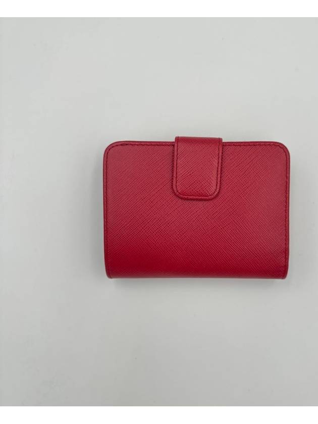 Saffiano Half Wallet Red 1ML225 - PRADA - BALAAN 4