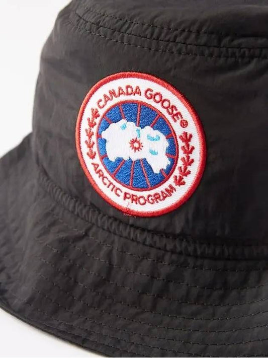 Canada Goose Haven Haven Logo Patch Drawcord Bucket Hat Black - CANADA GOOSE - BALAAN 2